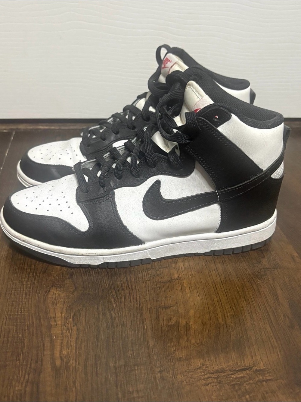 Nike Black and White High Top Sneakers womens size 7.5